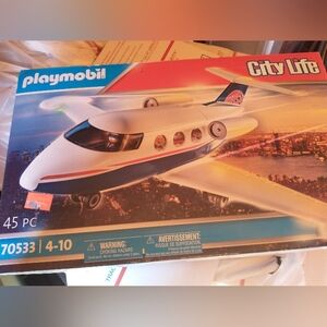 City Action Private Jet - White and Blue